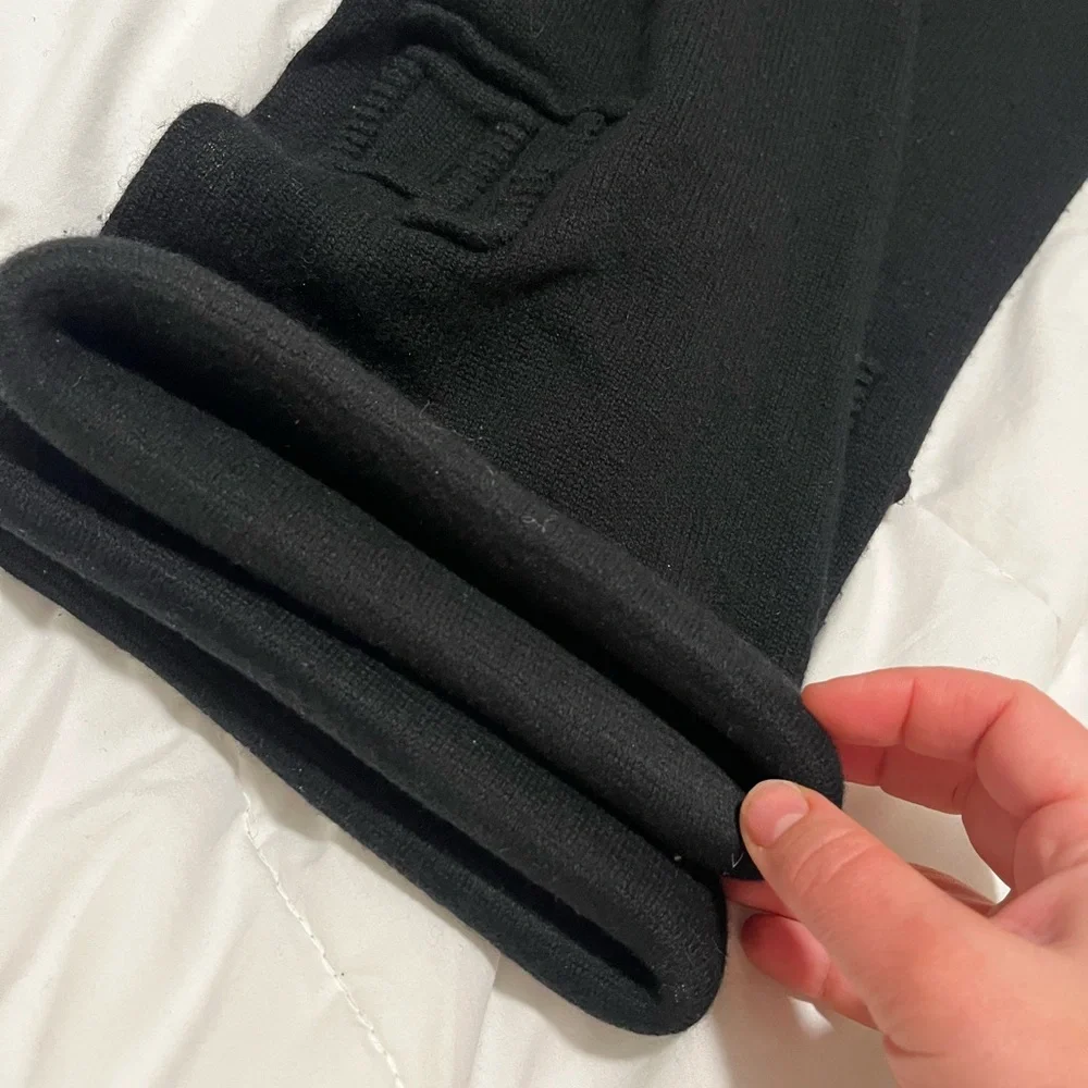 CHANEL Black Wool Button Front Cardigan Jacket